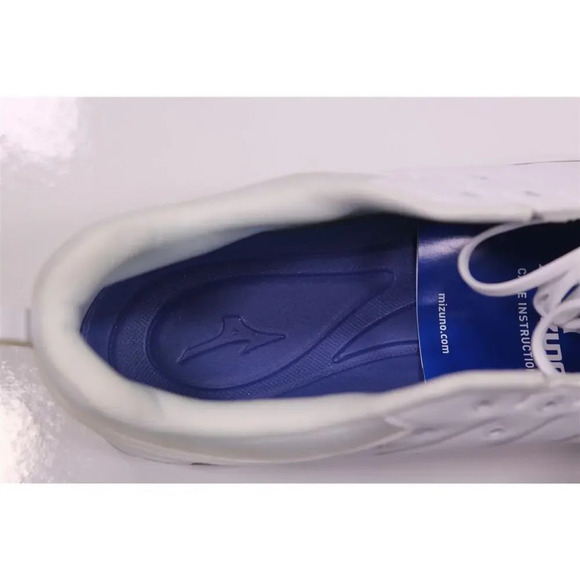 Mizuno 9-Spike Ambition 2 All White Baseball Cleats 12.5 New! - Picture 7 of 14